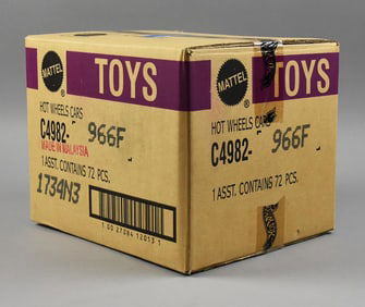 Mattel Hot Wheels Factory Sealed C4982 966F Shipping Box