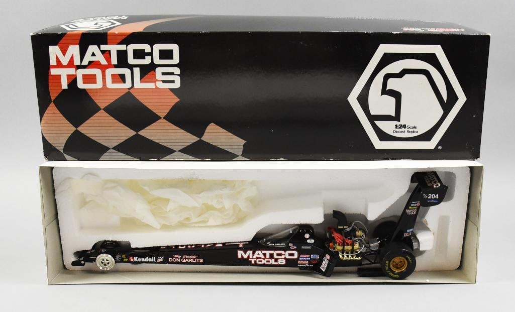 2002 Matco Tools Don Garlits NHRA Dragster 1:24 Scale MIB-NOS: Cool "Big Daddy" Don Garlits NHRA Dragster replica in 1:24 scale.?