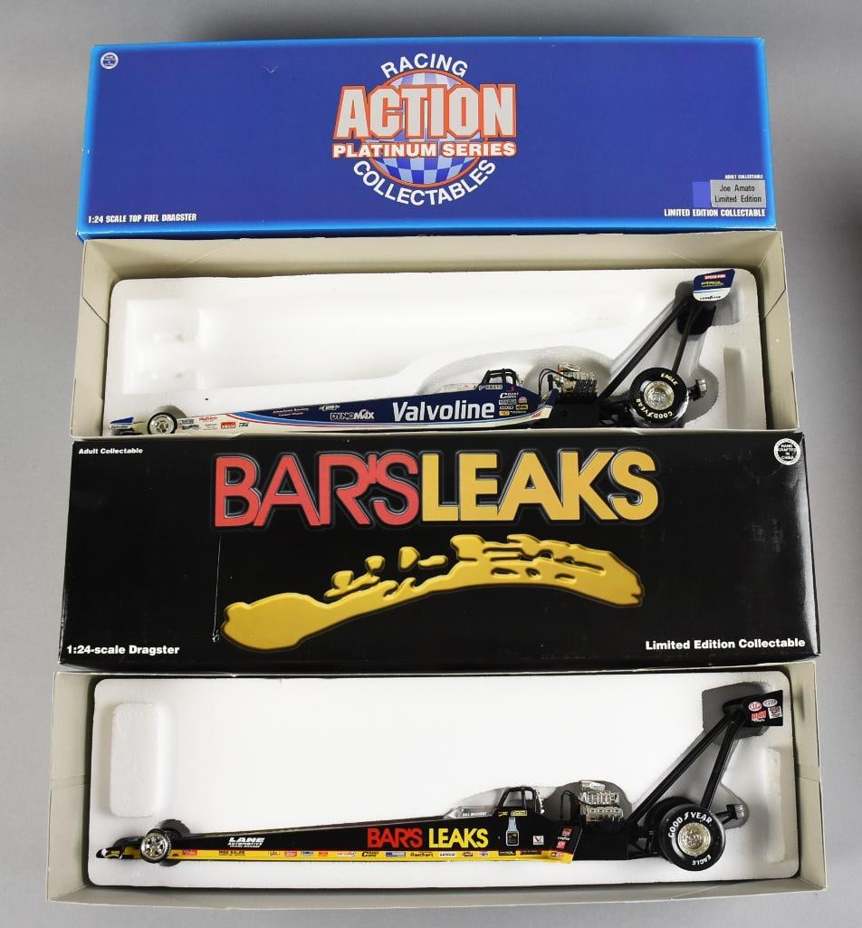 Action Racing Dragsters 1:24 Scale MIB NOS: One is for Bar Links and one is for Action Platinum Series.