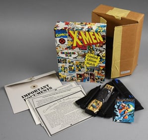 1993 X-Men Marvel Character Time Ltd Ed Watch-48/150-COA-NOS