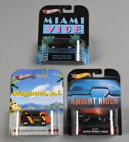 2012-13 Mattel Hot Wheels 80s TV Themed Diecast MOC NOS