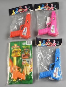 Vintage Power Rangers Plastic Space Guns - Import-MIP-NOS
