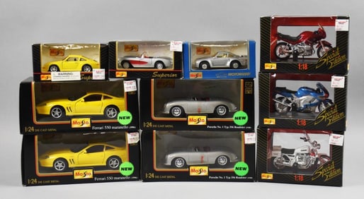 1990s Maisto Die-Cast 1:18 & 1:24 Assortment MIB NOS