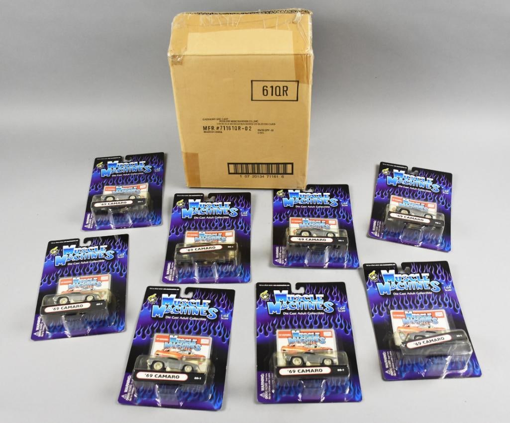 2000s Funline Muscle Machines '67 Camaro & Nova-MOC-NOS: (8) Funline Muscle Machines diecast cars - MIB - NOS -Single owner collection from the largest toy collector on the West Coast.