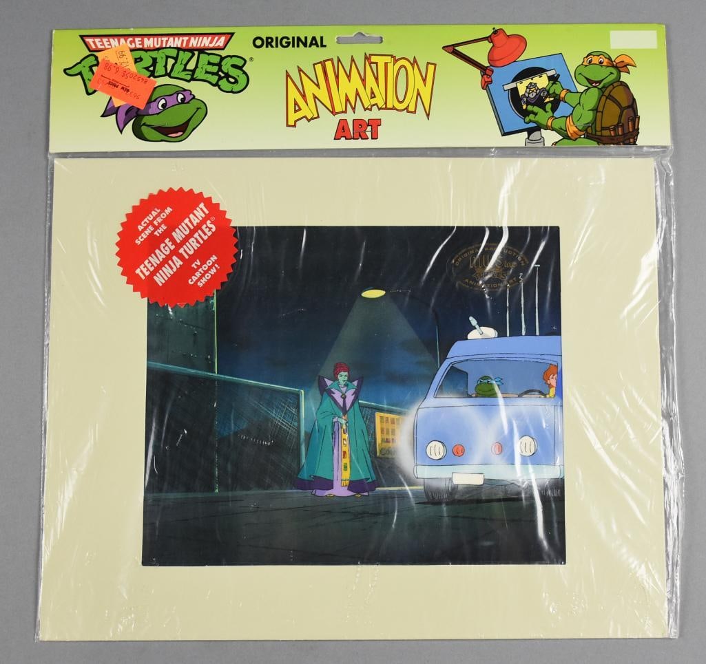 1991 Murakami-Wolf-Swenson TMNT Original Animation Art-MIP-NOS: Lot is a 1991 Murakami-Wolf-Swenson TMNT Original Animation Art-MIP-NOS. Single owner collection from the largest toy collector on the West Coast.