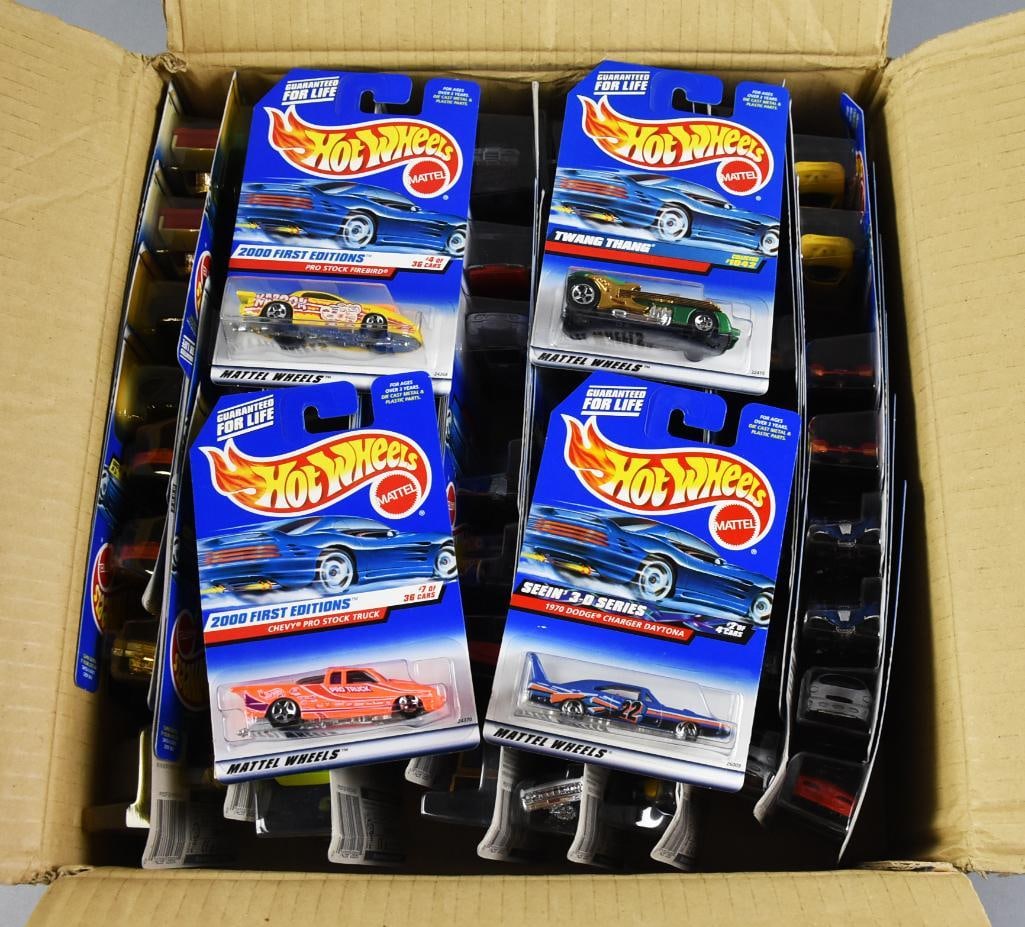 72 1990s Mattel Hot Wheels Factory Case, Large Assort.-MOC-NOS (1 of 4)