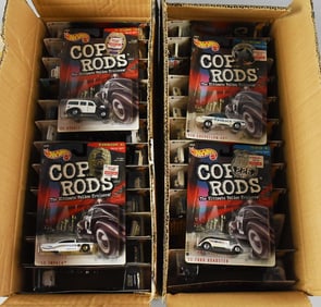 1999 Mattel Hot Wheels Cop Rods Factory Case MOC NOS