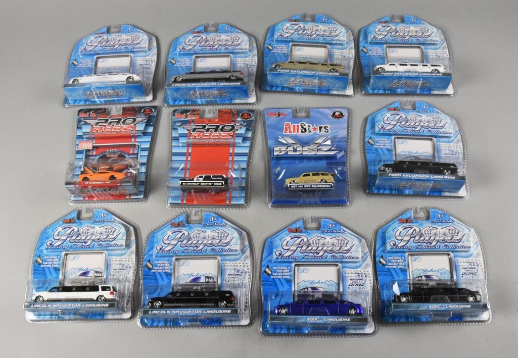 2000s Maisto Players & More Diecast MOC NOS: Total of 12 cars. Includes Players Luxury Diecast Collection, a couple Pro Rodz?and an All Stars. Single owner collection from the largest toy collector on the West Coast.