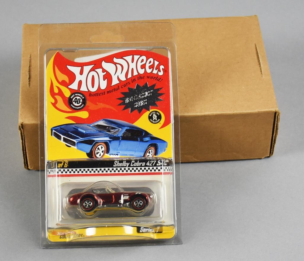 2007 Mattel Hot Wheels RLC LE Shelby Cobra 427 S/C MOC NOS: Hot Wheels Redline Club Shelby Cobra 427 Limited edition number 1705 of 7500. Comes as shown. Single owner collection from the largest toy collector on the West Coast.