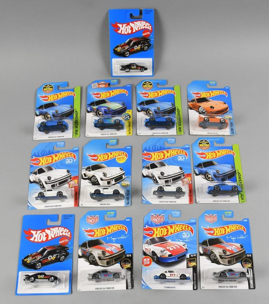 13 2000s  Hot Wheels Porsche Assortment MOC NOS (1 of 3)
