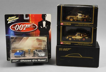 Hot Wheels, Johnny Lightning & Corgi 007 Die-Cast MIP-NOS
