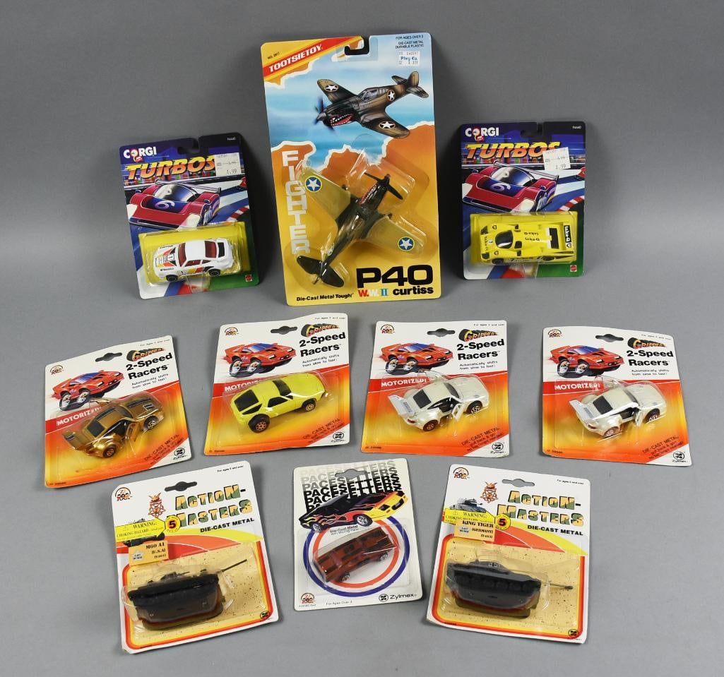 (10) 1980s-90s Corgi, Zylmex & Tootsie Toy Die-Cast-MOC-NOS (1 of 2)