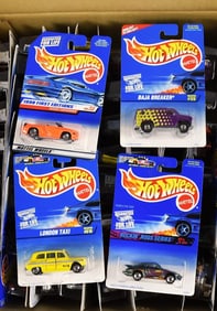 (69) 1990s Mattel Hot Wheels Basic Assortment-MOC-NOS