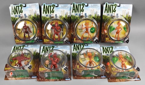 (8) 1998 Playmates Antz Action Figures - MOC-NOS