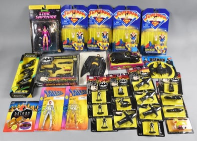 (27) 1990-00s X-Men & Batman Action Figs, Various Mfgs-MIP-NOS