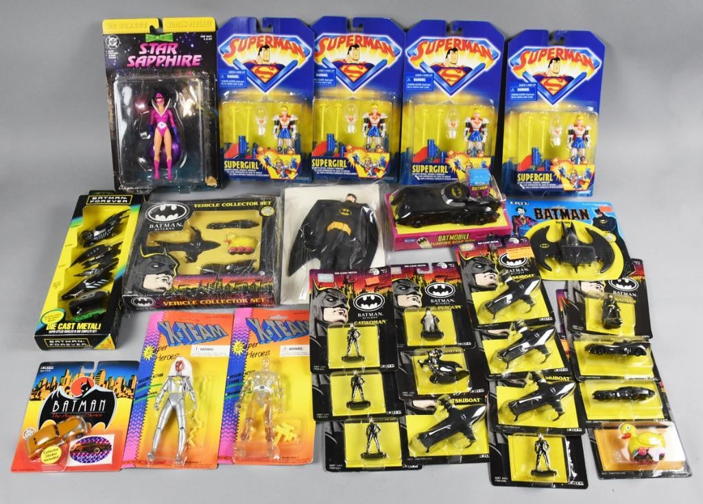 (27) 1X-Men & Batman Action Figs, Various Mfgs-MIP-NOS (1 of 6)