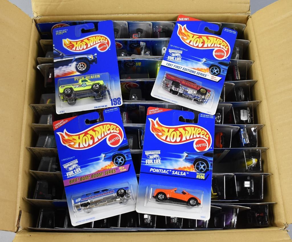 74 1990s Mattel Hot Wheels Factory Shipping Case MIB NOS (1 of 4)