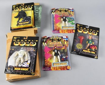 1990s Toybiz Marvel's Gold & More Action Figures MOC NOS