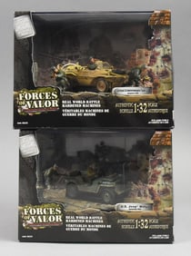 (2) 2003 Unimax Forces of Valor Battle Machines 1:32-MIB-NOS