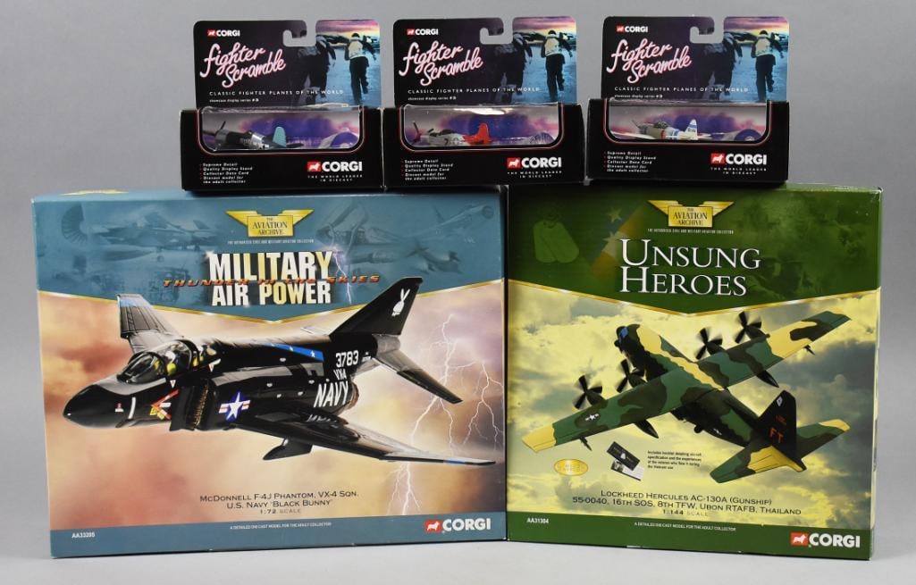 (5) 2001-02 Corgi Aviation Archive Fighter Scramble1:72/1:87/1:144-NOS (1 of 5)