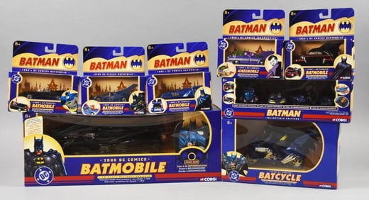 (8) 2004  Batman Vehicles  DC Comics Corgi- MIB-NOS