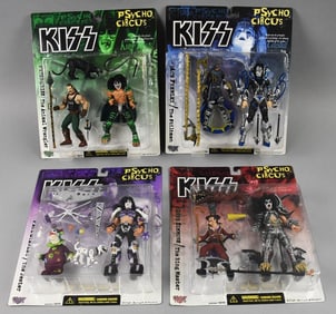 1998 McFarlane KISS Psycho-Circus Complete Set-MOC-NOS