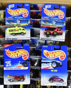 1990s Mattel Hot Wheels Factory Case, 64 Die-Cast-MOC-NOS