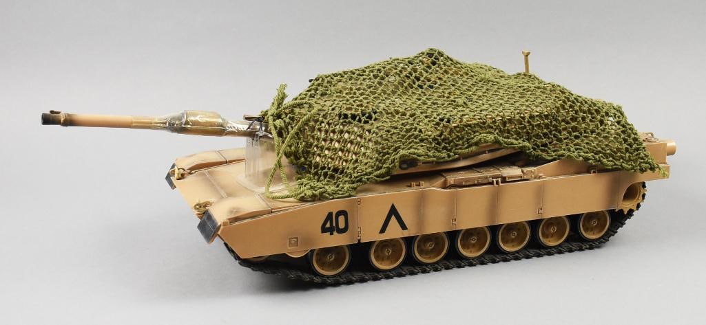 2002 BBi Abram Military Tank 23" x 9": Lot is a 2002 BBi tank that appears to be an Abram Military Tank 23" x 9". Single owner collection from the largest toy collector on the west coast.