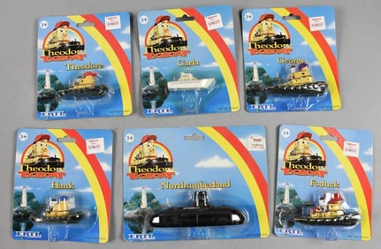 (6) 1998 Ertl Theodore Tugboat Die Cast-MOC-NOS