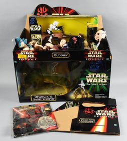 1990s-2000s Star Wars Store Display, Plush & More-NOS