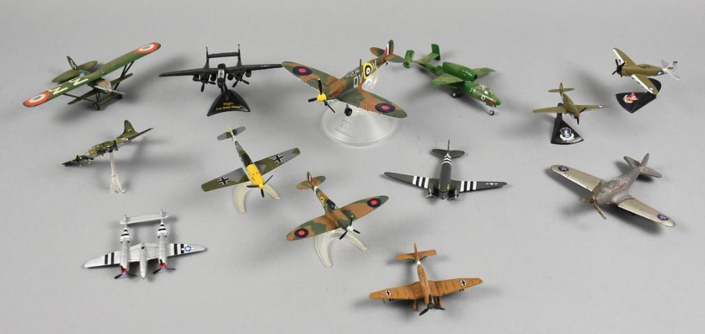(13) Vintage & Contemporary Die Cast Airplanes - Loose: Lot is 13 Vintage & Contemporary Die Cast Airplanes - Loose. Includes Corgi among them. Single owner collection from the largest toy collector on the West Coast.