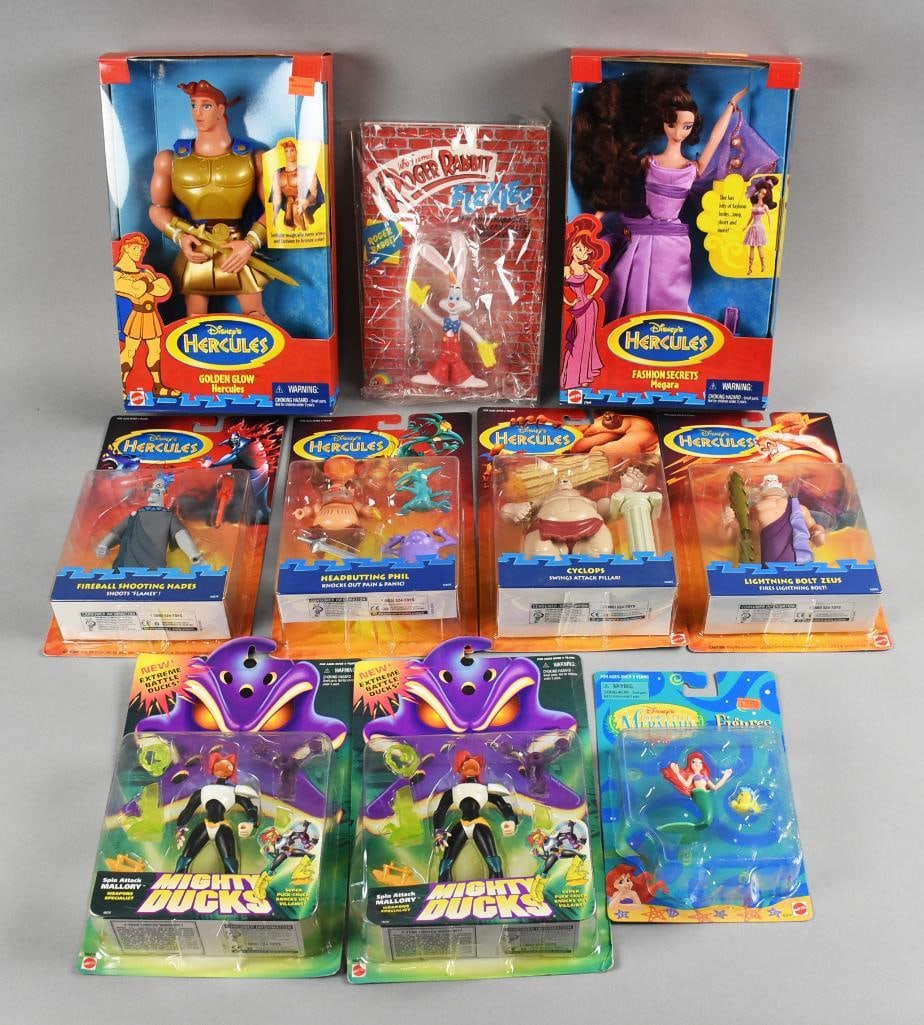 (9) 1990s Mattel Disney Movie Action Figures-MIP-NOS (1 of 2)