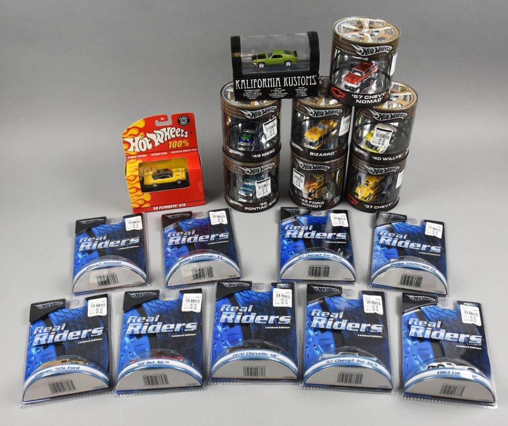 (18) 2000s Mattel Hot Wheels Real Riders, Oil Can Plus-NOS (1 of 4)