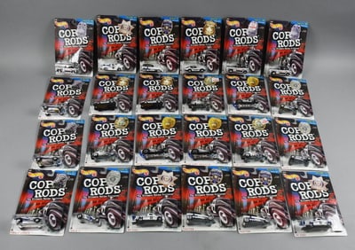 (24) 1999 Mattel Hot Wheels Cop Rods - MOC-NOS