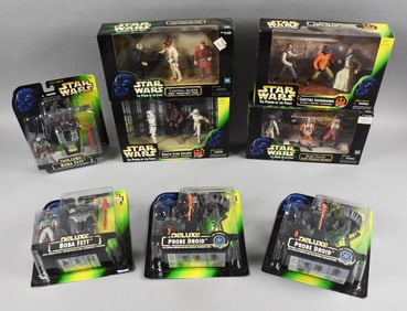 (8) 1990s Kenner Star Wars Figures & Play Sets - MIP-NOS