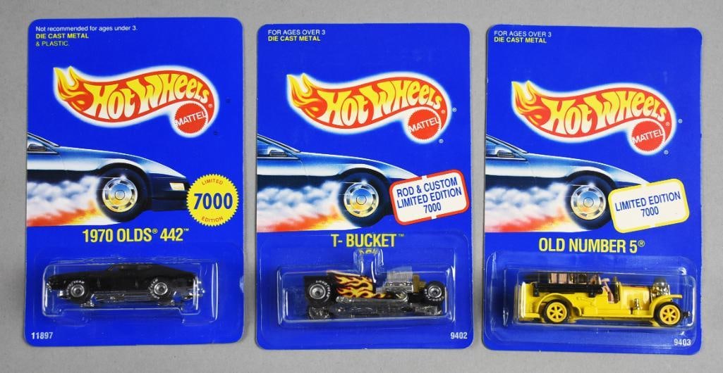 1991, 93 Mattel Hot Wheels Limited Edition of 7000 MOC-NOS (1 of 2)