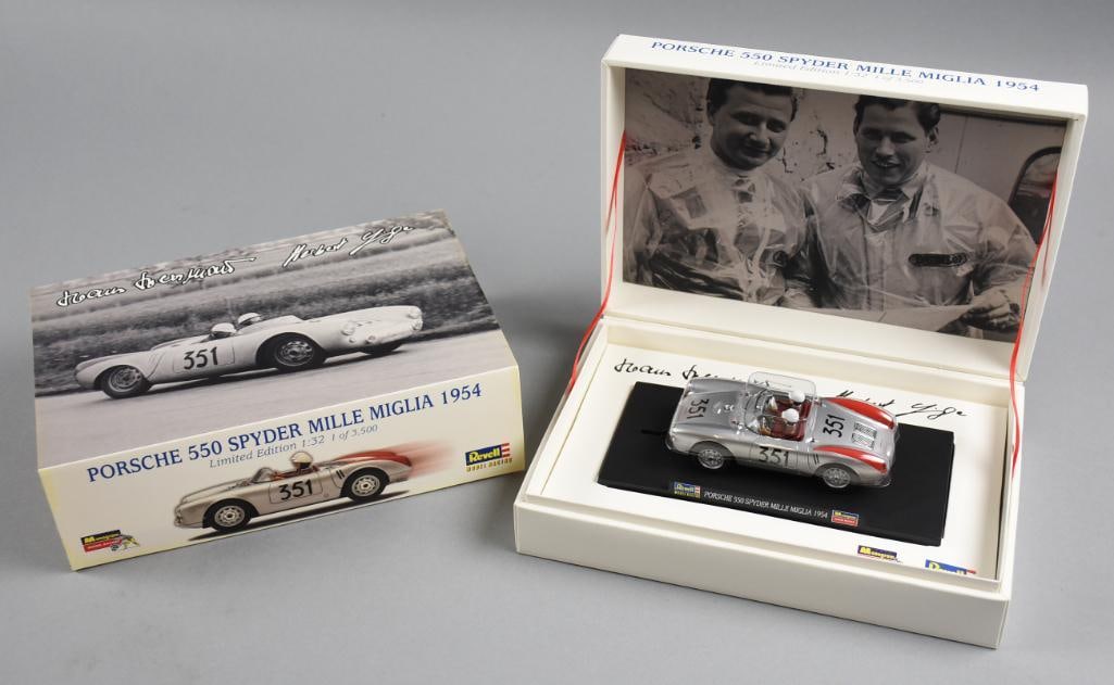 2006 Revell-Monogram Porsche 550 Spyder Mille Miglia-MIB-NOS: Lot is a 2006 Revell-Monogram Porsche 550 Spyder Mille Miglia-MIB-NOS. Single owner collection from the largest toy collector on the West Coast.