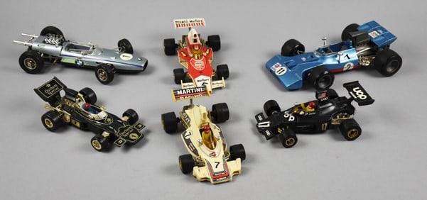 (6) Assorted Vintage Race Cars, Schuco and More - Loose