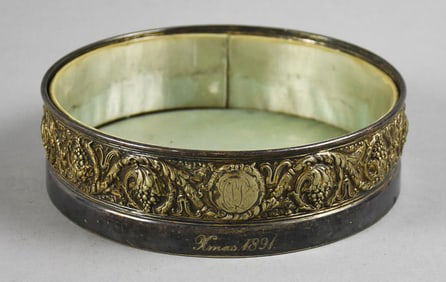 1891 Tiffany & Co Makers Silver Soldered Wine Coaster