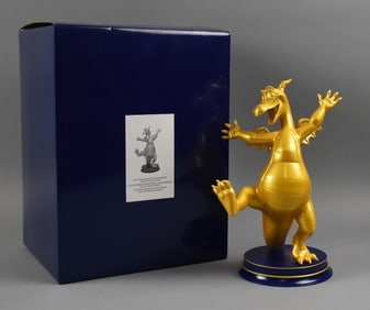 Walt Disney World 50th Anniversary Figment Golden Statue MIB