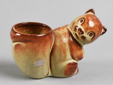 Nicodemus Art Pottery Squirrel Planter Ellen Jennings Signed