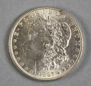 1887 Morgan Silver Dollar
