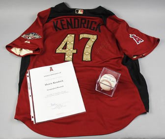 Howie Kendrick Anaheim Angels Signed All Star Jersey-Ball-COA