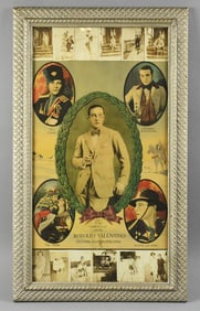 c1920 Rudolph Valentino Promo Poster, Photograph Collage
