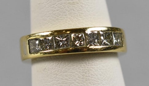 Arthur M. Anderson 14K Yellow Gold Diamond Band