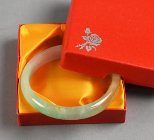Vintage Chinese Jade Bangle Bracelet