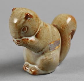 Nicodemus Art Pottery Squirrel Figure Ellen Jennings Signed