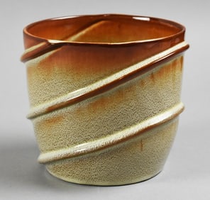 Nicodemus Art Pottery Ferro-Stone Spiral Vase