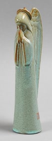 Nicodemus Art Pottery Praying Angel Ferro-Stone Figure