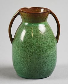 Nicodemus Art Pottery Ferro-Stone Double Handle Vase